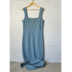 Show Me Your Mumu Dress Womens Size Large Dusty Sage Eden Midi Long Side Slit